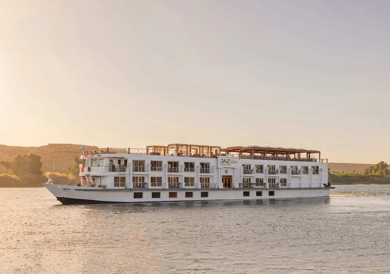 Exterior view of the Jaz Elite Senator Nile Cruise Nile cruise ship